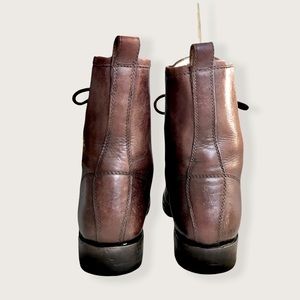 frye veronica lace up combat boots